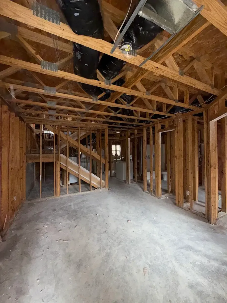 Apartment unit during a full gut renovation